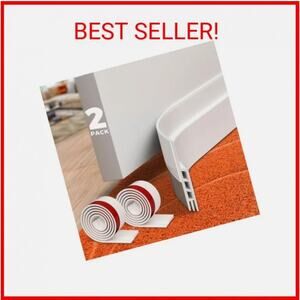 Holikme Door Draft Seal Transparent, 2 Pack--NWT